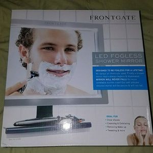 LED Lighted Fogless Shower Mirror with Squeegee